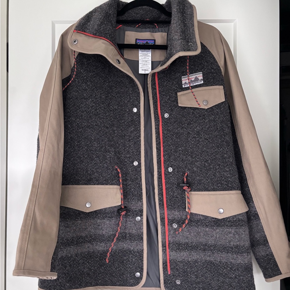 Patagonia Full-Zip Wool Jacket (Grey/Brown)